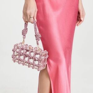 Cult Gaia Bess Shoulder Shell Pink